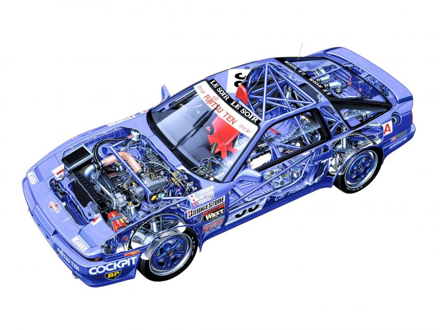 Схема Toyota Supra Group A 1990 года  (фото 2 из 2)